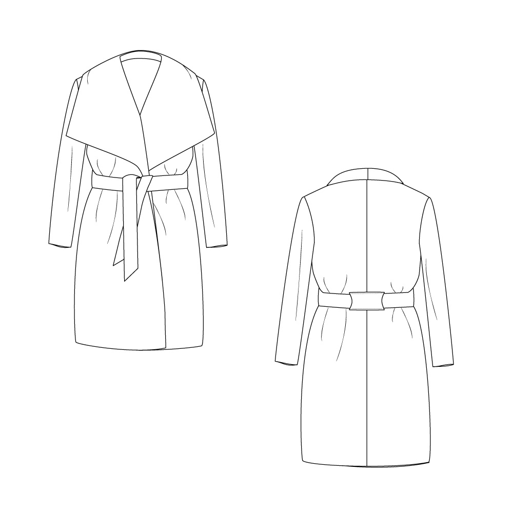 Dessins_techniques-ManteauOlga_Dessin-Techniques patron manteau Olga