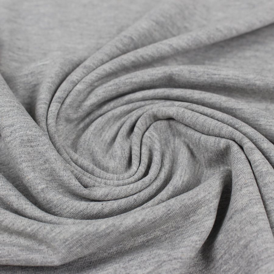 Jersey de coton - gris chiné | Tissu de collection | MounaSew